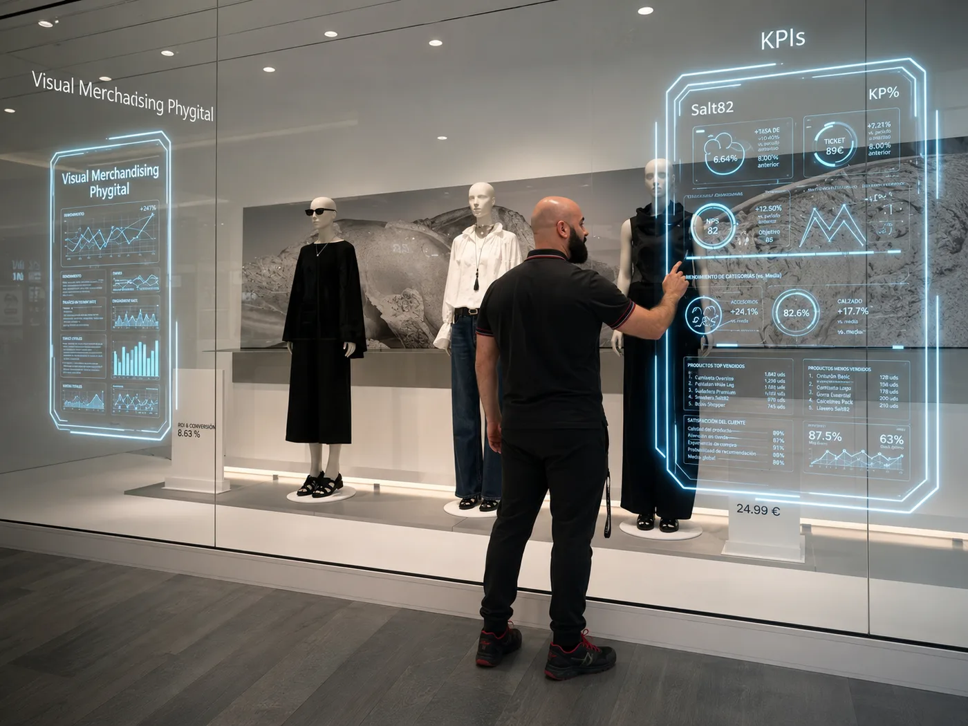 Diagnóstico de KPIs de visual merchandising phygital