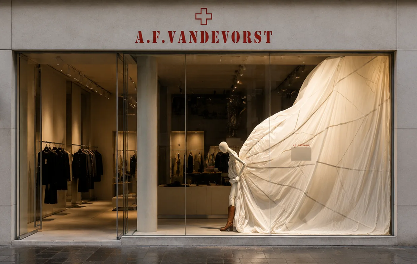 Escaparate de A.F. Vandevorst diseñado por BARRONVISUAL